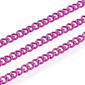 Электрофорез железные скрученные цепи, несварные, с катушкой, ровный цвет, овальные, 3x2.2x0.6 мм