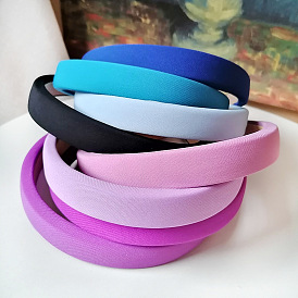 Fashionable Wide Headband for Women, Macaron-colored Sponge Hair Band for Summer Hairstyles