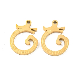 Ионное покрытие (ip) 304 подвески из нержавеющей стали, лазерная резка, очарование дракона