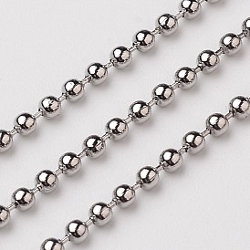 304 Stainless Steel Ball Chains, 1.5mm
