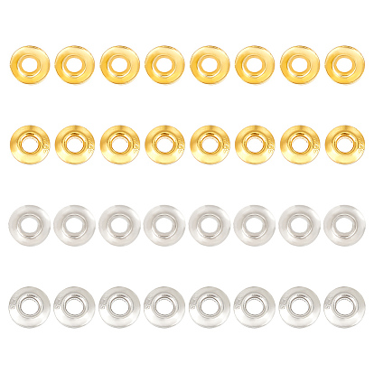 16 пары 2 цвета 925 разделительные бусины из стерлингового серебра, плоско-круглые, с печатью s925