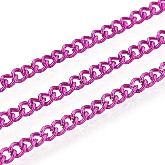 Электрофорез железные скрученные цепи, несварные, с катушкой, ровный цвет, овальные, 3x2.2x0.6 мм