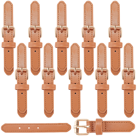 10 Conjunto de botones metálicos de aleación de imitación de cuero para la confección de bolsos.