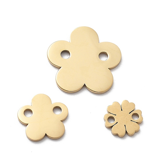 304 подвески-соединители из нержавеющей стали с лазерной резкой цветов, ионное покрытие (ip)