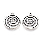 Сплавочные подвески тибетского стиля, вихревые чары, без кадмия и без свинца