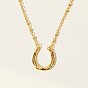 Colorful Cubic Zirconia Arch Pendant Necklace with Brass Satellite Chains for Women