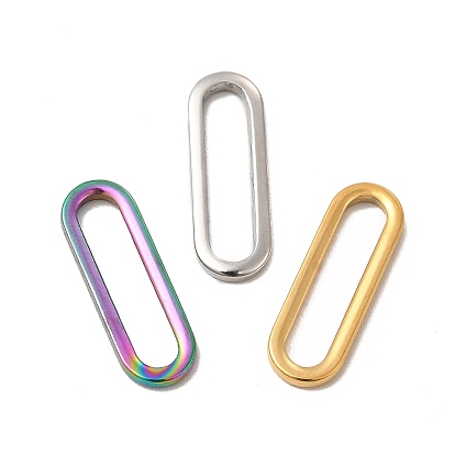 304 Stainless Steel Link Rings, Oval