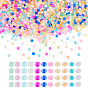1200 piezas 12 colores 6/0 cuentas de semillas de vidrio luminoso, agujero redondo, colores interiores esmerilados, brillan en la oscuridad, Rondana plana