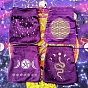 Velvet Tarot Cards Storage Drawstring Bags, Tarot Desk Storage Holder, Chakra/Eye of Ra/Star/Sun/Moon/Vortex/Snake/Round/Tree of Life/Pentagon/Starry Sky Pattern