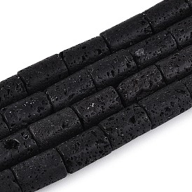 Бусы из натуральной лавы, колонка