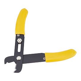 Iron Jewelry Crimping Pliers, with Rubber Handle Cover, Cutting Pliers