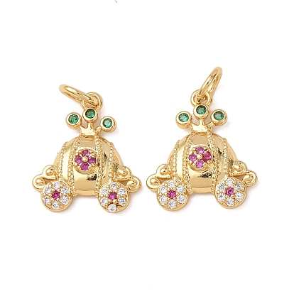 Латунные микро проложить кубического циркония прелести, подвески для карет, без кадмия и без свинца, стойки покрытие, долговечный, с целью перехода в кольце