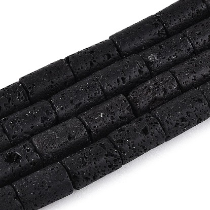 Бусы из натуральной лавы, колонка