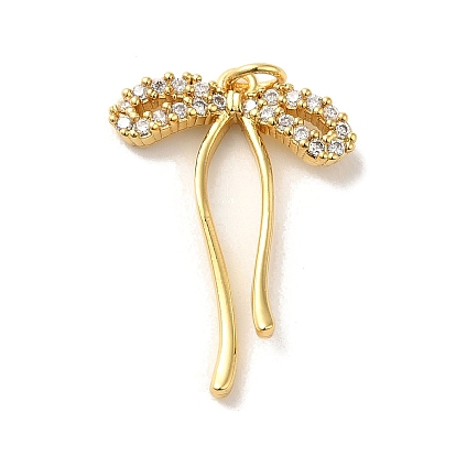 Покрытие стойки латунь микропаве прозрачные подвески из кубического циркония, с целью перехода в кольце, долговечный, без кадмия и без свинца, бантом