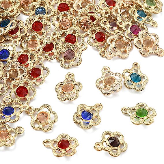 60 шт. подвески из экологически чистого железа со стразами, , без кадмия, без никеля и без свинца, золотой свет