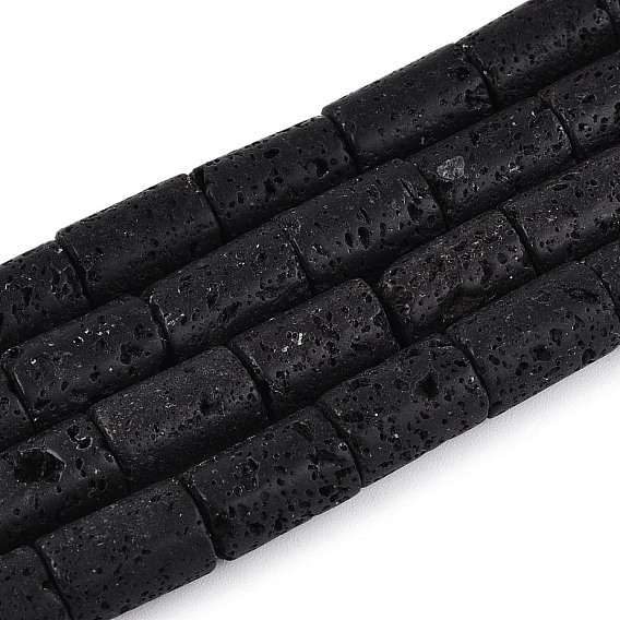 Бусы из натуральной лавы, колонка