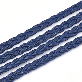 PU Leather Cords, Braided