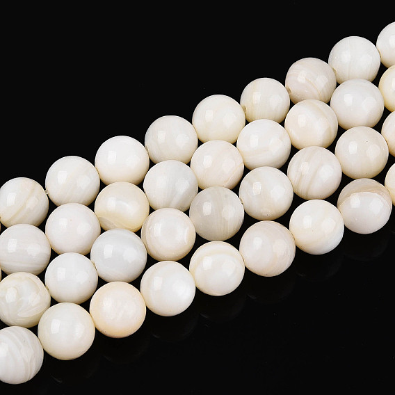 Естественных пресноводных оболочки бисер нитей, круглые