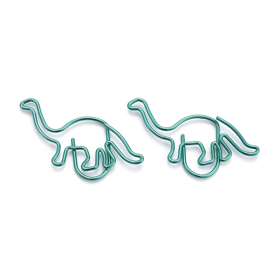 Dinosaur Shape Iron Paperclips, Cute Paper Clips, Funny Bookmark Marking Clips