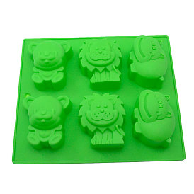 Silicone Molds, Cake Pan Molds for Baking, Biscuit, Chocolate, Soap Mold, Lion & Bear & Hippo