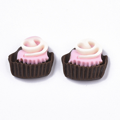 Opaque Resin Decoden Cabochons, Imitation Food, Cake