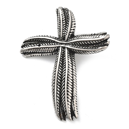 304 из нержавеющей стали большие кулоны, крест очарование