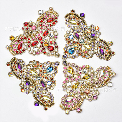 Cloth Patches, Rhinestone Appliques, Stick On Patch, Costume Accessories