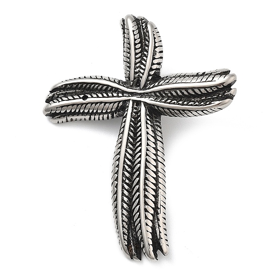 304 из нержавеющей стали большие кулоны, крест очарование
