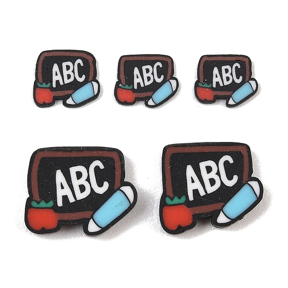 Ручной полимерной глины кабошонов, Доска со словом abc
