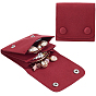 2Pcs Microfiber Cloth Jewelry Storage Bags with Brass Button, for Earring, Rings, Necklaces, Square