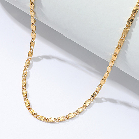 Fashionable and Versatile Brass Oval Link Chain Necklaces for Women