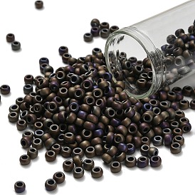 Круглые бусины тохо, японский бисер, матовые, металлических цветов