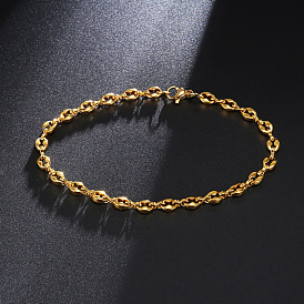 304 браслеты из нержавеющей стали с кофейными зернами для мужчин и женщин