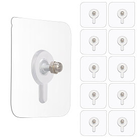 36шт. акриловые крючки-вешалки без следов, для фоторамки, квадратный