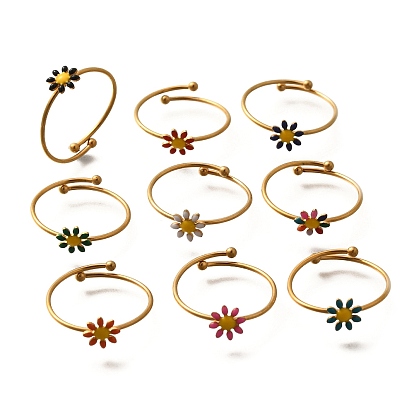 Daisy 304 эмалированные открытые манжеты из нержавеющей стали для женщин