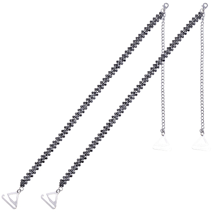 Нескользящие бретельки бюстгальтера со стразами из латуни