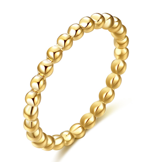 304 палец кольца из нержавеющей стали, круглые бусины