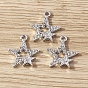 Alloy Crystal Rhinestone Pendants, Star