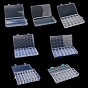Plastic Grid Bead Containers, Rectangle