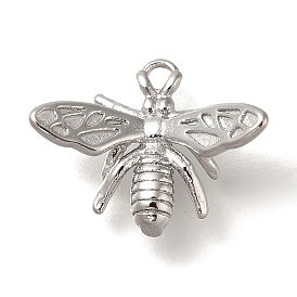 Anti-Tarnish 304 Stainless Steel Charms, Bees Charm