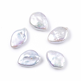 Natural Baroque Keshi Pearl Beads, Freshwater Pearl Beads, No Hole, Drop