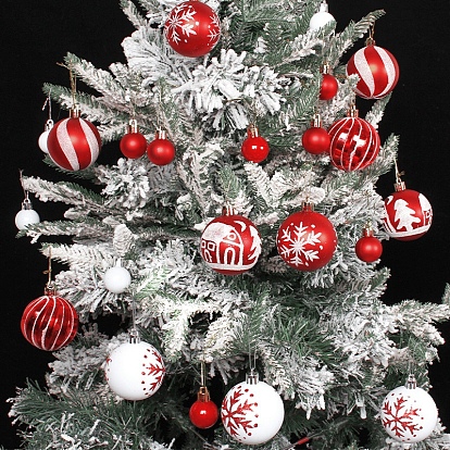 Plastic Christmas Ball Pendant Decorations, Christmas Tree Hanging Decorations
