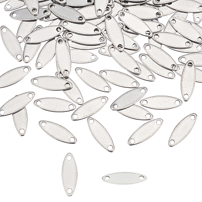 120Pcs 201 Stainless Steel Links Connectors, Oval