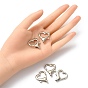 Zinc Alloy Lobster Claw Clasps, Heart