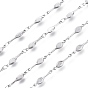 Sports Theme 304 Stainless Steel Link Chains, Soldered, Racket Shape