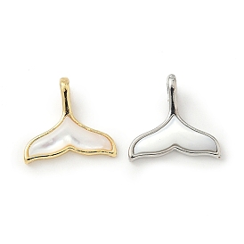 Латунные подвески, с оболочкой, прелести рыбий хвост, без свинца и без кадмия, стойки покрытие, долговечный