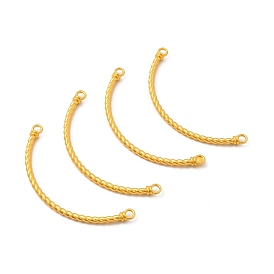 Alloy Connector Charms, Curved Tube Links