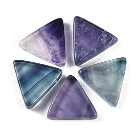 Natural Colorful Fluorite Cabochons, Triangle