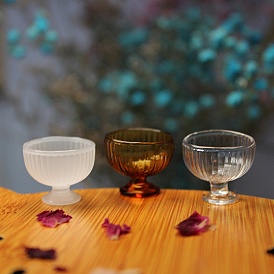 Glass Miniature Goblet Ornaments, Micro Landscape Garden Dollhouse Accessories, Pretending Prop Decorations