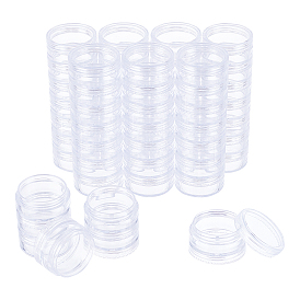 Пластиковая многоразовая банка для сливок, с алюминиевой винтовой крышкой и внутренней крышкой, пустые переносные косметические контейнеры, колонка